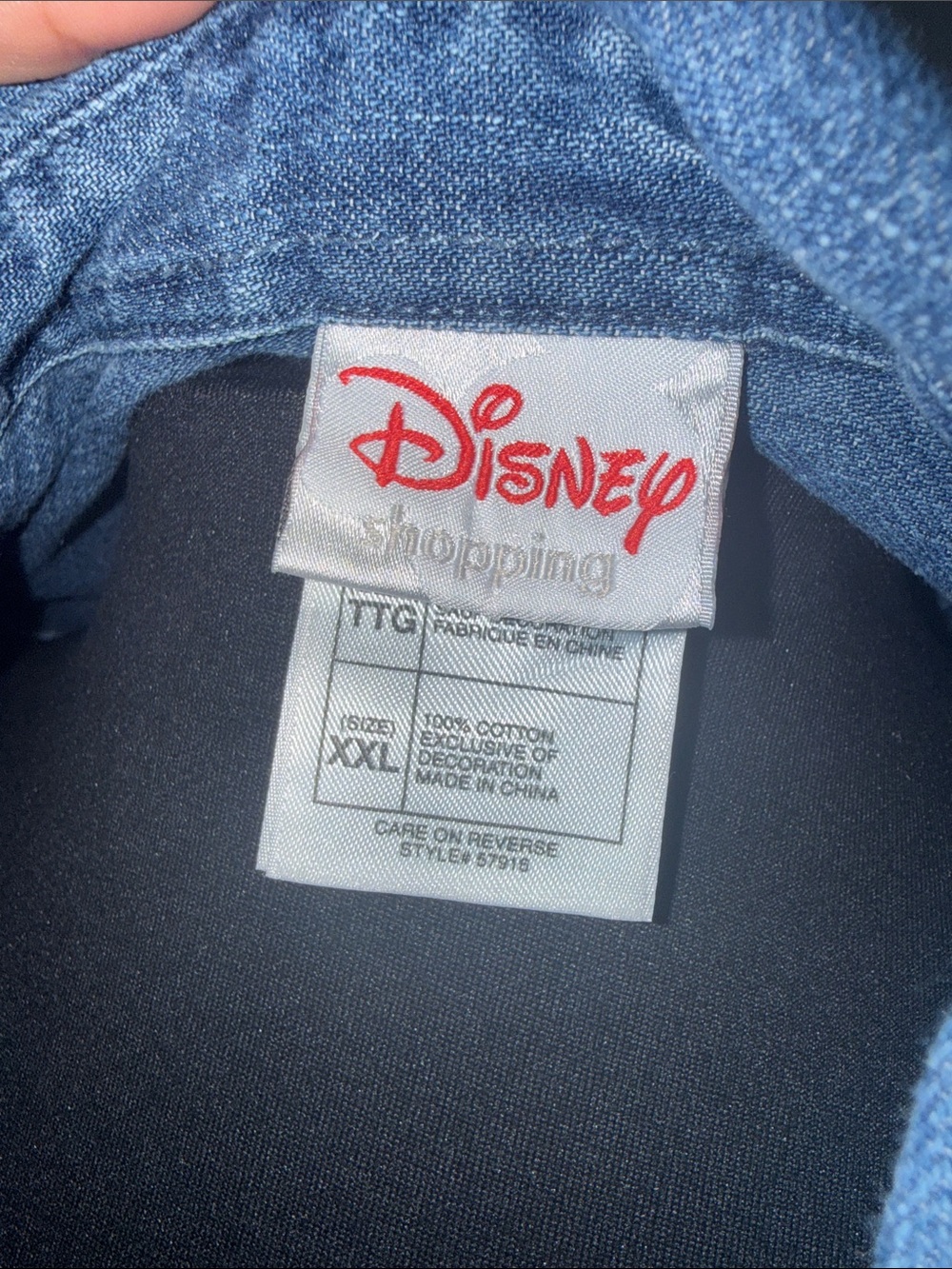 Disney Tinkerbell Denim Button-Up - Picture 5 of 5